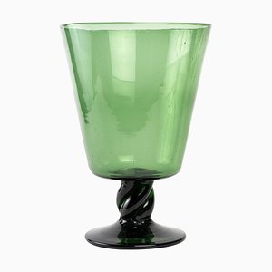 Green Crystal Vase, 20th Century-WFS-934989