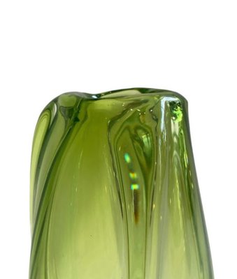 Green Crystal Vase by Val St Lambert, 1970s-FSD-1797323