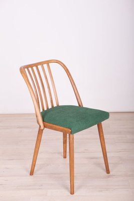 Green Dining Chairs by Antonín Šuman for TON, 1960s, Set of 4-NIT-623480