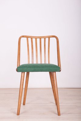 Green Dining Chairs by Antonín Šuman for TON, 1960s, Set of 4-NIT-623480