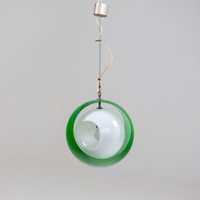 Green Eclisse Pendant Light by Carlo Nason for Mazzega, 1960s-VEI-1807937