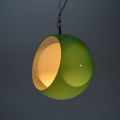 Green Eclisse Pendant Light by Carlo Nason for Mazzega, 1960s-VEI-1807937