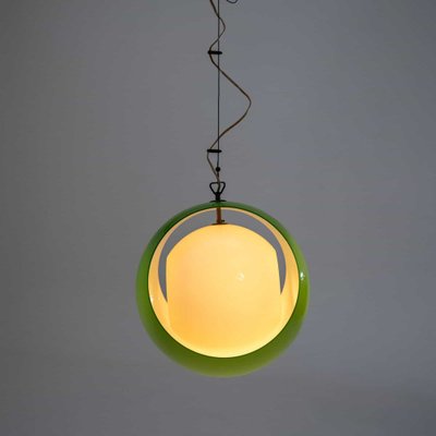 Green Eclisse Pendant Light by Carlo Nason for Mazzega, 1960s-VEI-1807937