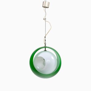 Green Eclisse Pendant Light by Carlo Nason for Mazzega, 1960s-VEI-1807937