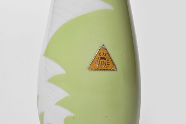 Green Fish Porcelain Vase by Jaroslav Ježek for Royal Dux, 1960s-HYJ-829639