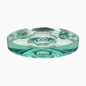 Green Glass Ashtray attributed to Fontana Arte, Italy, 1960s-LYQ-1367657