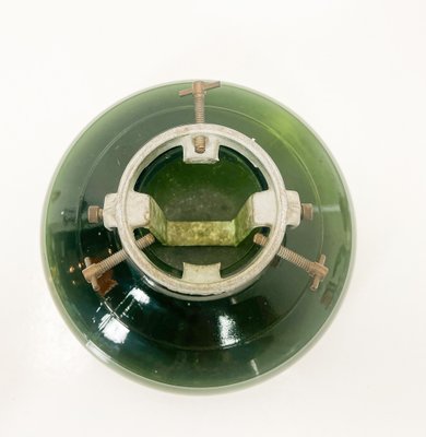 Green Glass Christmas Tree Stand from Bulach of Switzerland, 1930s-WZZ-1740232