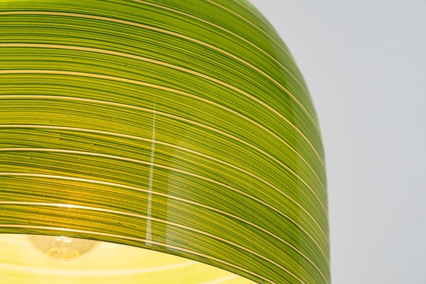 Green Glass Pendant Light by Peill Putzler, Germany, 1970-UGR-1308843