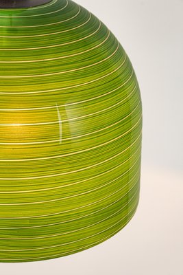 Green Glass Pendant Light by Peill Putzler, Germany, 1970-UGR-1308843