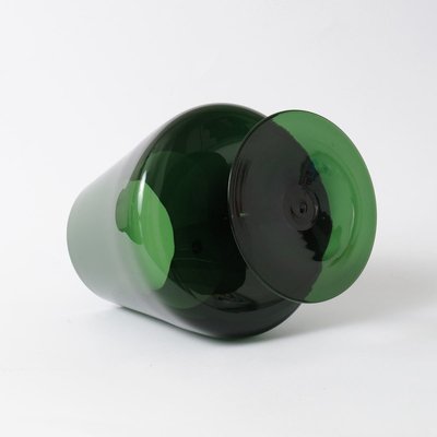 Green Glass Vase from Ingrid Glashutte, 1970s-IXK-823821