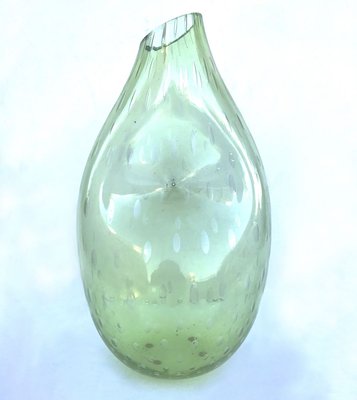 Green Glass Vase, Italy, 1990s-WIM-835104