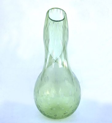 Green Glass Vase, Italy, 1990s-WIM-835104