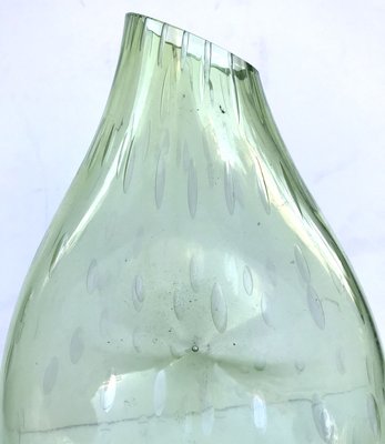 Green Glass Vase, Italy, 1990s-WIM-835104