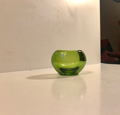 Green Heart Glass Vase by Per Lütken for Holmegaard, 1950s-LCR-550574