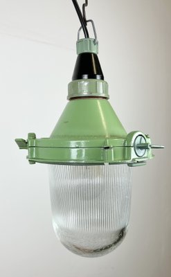 Green Industrial Pendant Light, Soviet Union, 1960s-CGF-1408497