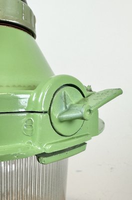 Green Industrial Pendant Light, Soviet Union, 1960s-CGF-1408497