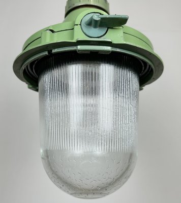 Green Industrial Pendant Light, Soviet Union, 1960s-CGF-1408497