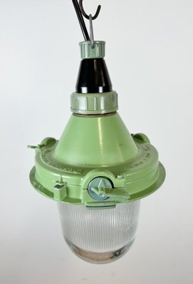 Green Industrial Pendant Light, Soviet Union, 1960s-CGF-1408497