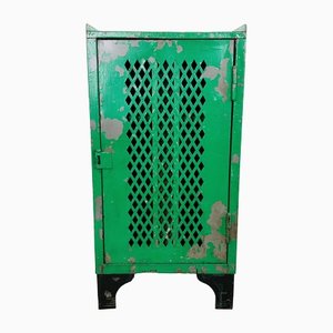 Green Industrial Steel Workshop Cabinet, 1930s-LCQ-1403556