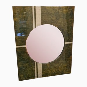 Green Lacquered Mirror, 1970s-RPW-1791878