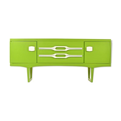 Green Lacquered Sideboard, 1970s-NQ-568938