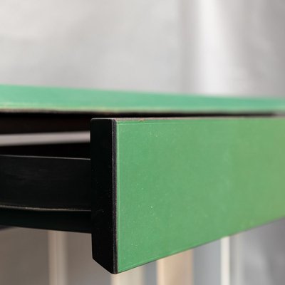 Green Leather Console Table from Matteo Grassi, 1980s-MAX-788313