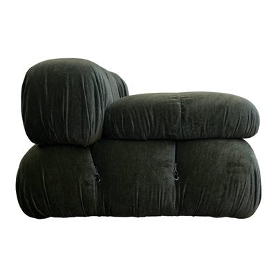 Green Linen Velvet Camaleonda Sofa by Mario Bellini for B&B Italia, 1972, Set of 2-RPH-1233432