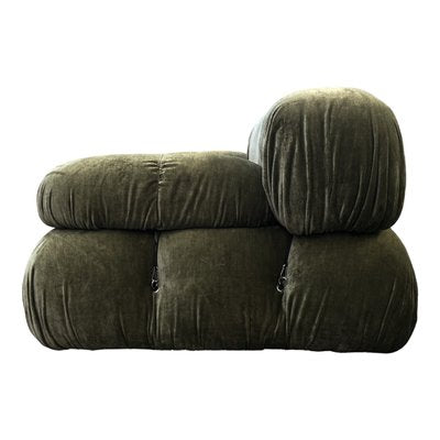 Green Linen Velvet Camaleonda Sofa by Mario Bellini for B&B Italia, 1972, Set of 2-RPH-1233432