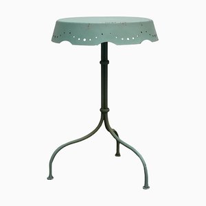 Green Metal Bistro Side Table, Italy, 1980s-YUW-1777269