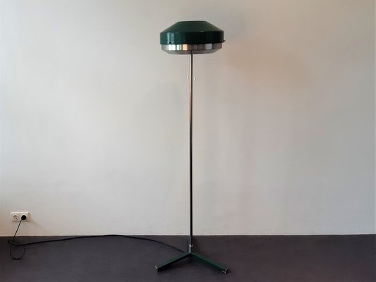 Green Metal Floor Lamp by Willem Hagoort for Hagoort Lamps, Netherlands, 1960s-NV-1014582