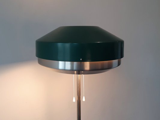 Green Metal Floor Lamp by Willem Hagoort for Hagoort Lamps, Netherlands, 1960s-NV-1014582