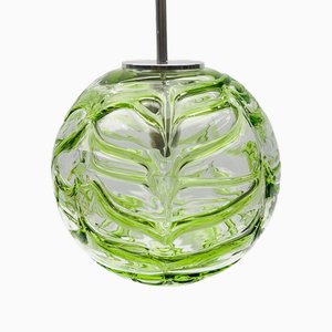 Green Murano Glass Ball Pendant Lamp from Doria Leuchten, 1960s-KQB-1742230