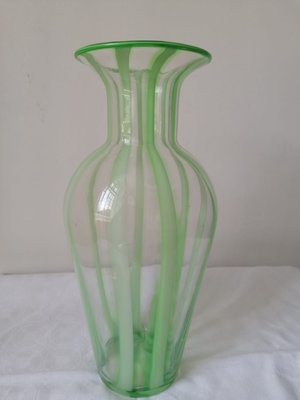 Green Murano Glass Vase-AX-838527