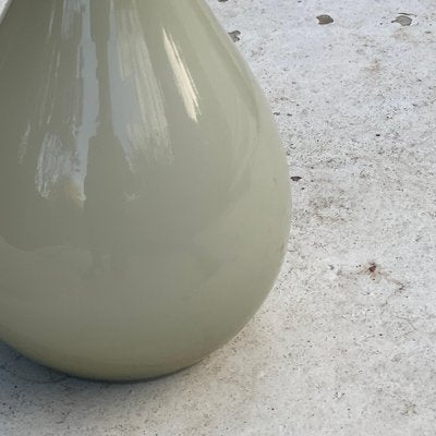 Green Opaline Vase, Italy, 1960s-UR-1065753