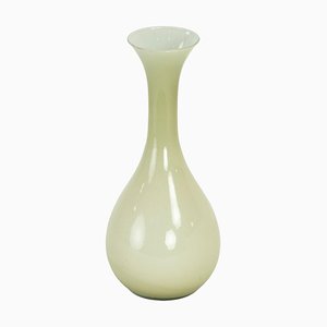 Green Opaline Vase, Italy, 1960s-UR-1065753