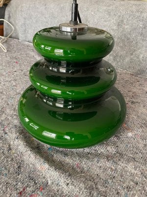 Green Pendant Light from Peill & Putzler, Germany, 1960s-XHV-2040443