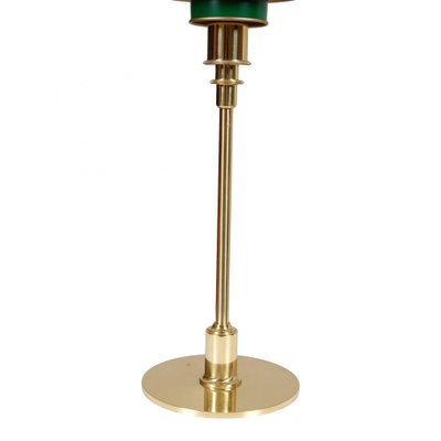 Green Ph-3/2 Table Lamp in Brass by Poul Henningsen for Louis Poulsen, 1970s-MTD-1400872