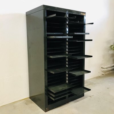 Green Printing Steel Cabinet with Shelves-LCQ-854070