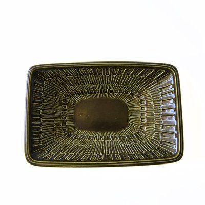 Green Serving Plate/Bowl by Berit Ternell for Upsala Ekeby, Sweden-JKV-2023204