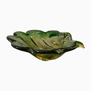 Green Sommerso Murano Glass Bowl by Seguso, Italy, 1970s-NMK-1305217