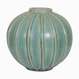 Green Sphere Shaped Vase by Arne Bang-MTD-1399795