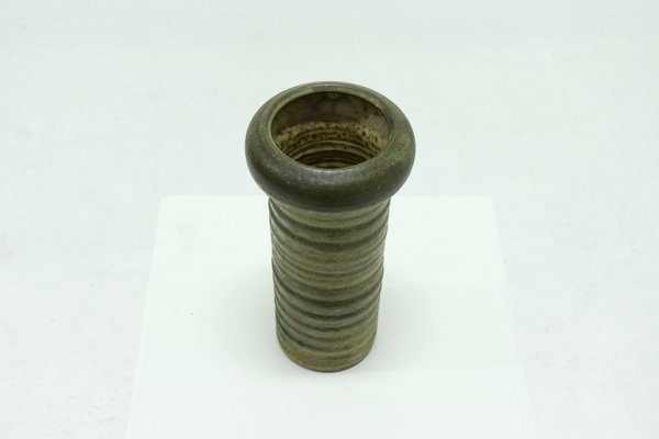 Green Stoneware Vase by Kaj Franck, 1950s-VV-1273139