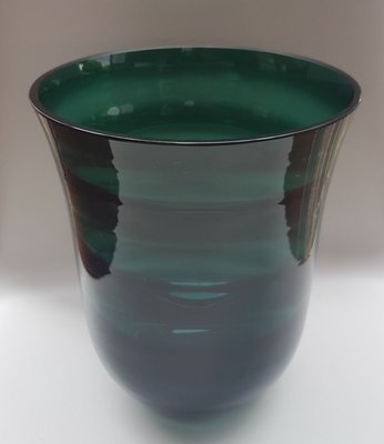 Green Vase with Wave Optics by Erich Jachmann for WMF, 1960s-QDP-843827