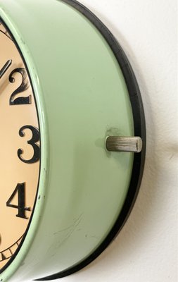 Green Wall Clock from Seiko Navy, 1970s-CGF-1169785