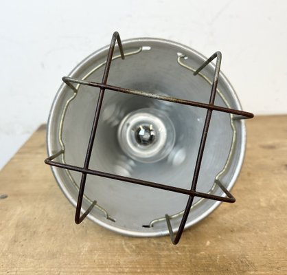 Grey Industrial Aluminium Cage Pendant Lamp, 1970s-CGF-1746393