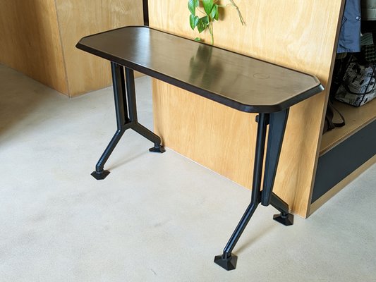 Grey Metal & Pagwood Low Desk/Console by BBPR for Olivetti Synthesys, 1963-RD-1823608