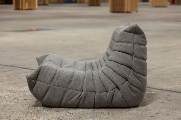 Grey Microfiber Togo Lounge Chair by Michel Ducaroy for Ligne Roset-IXA-1799000