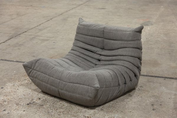 Grey Microfiber Togo Lounge Chair by Michel Ducaroy for Ligne Roset-IXA-1799000