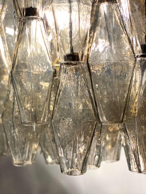 Grey Murano Glass Poliedri Chandeliers in the Style of Carlo Scarpa, Set of 2-MBH-1032495