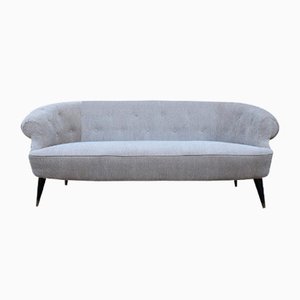 Grey Velvet Sofa by Guglielmo Ulrich, Italy, 1950s-EH-1318636